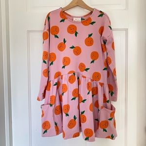 Hanna Andersson long sleeve pink dress sz8